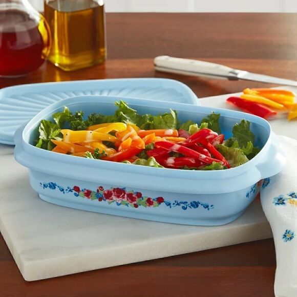 š¦ NewĀ Pioneer Woman (4)- Sweet Rose 4 Cup Food StorageāContainerāwithāLid - Picture 3 of 7